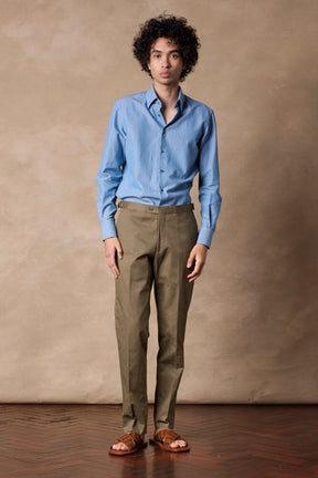 Apollo Chino - Olive Cotton Twill Stretch