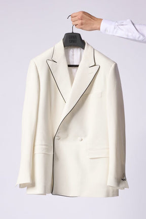 Austin DB Cocktail Jacket - Off White Italian Wool