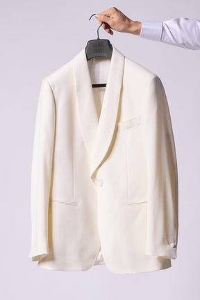 Luka 6 Evening Jacket - Off White Barathea