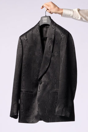 Luka 6 Coctail Jacket - Black Tonal Jacquard