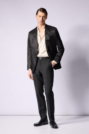 Luka 6 Coctail Jacket - Black Tonal Jacquard