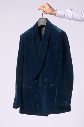 Paris 6 DB Blazer - Peakcock Blue Velvet