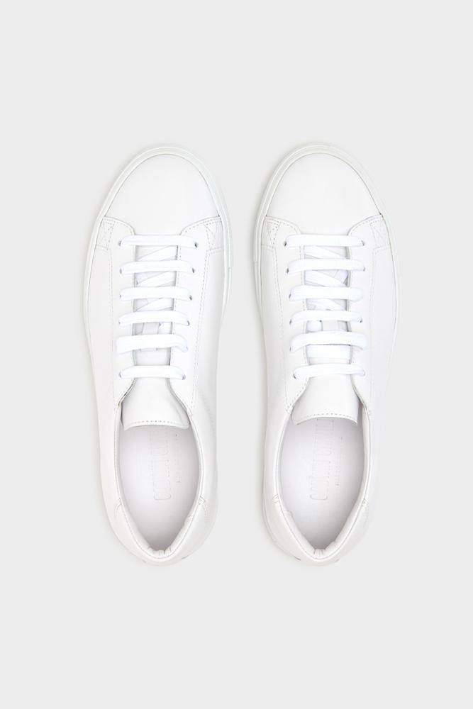 GCV2 Low Sneaker - White Leather with Natural