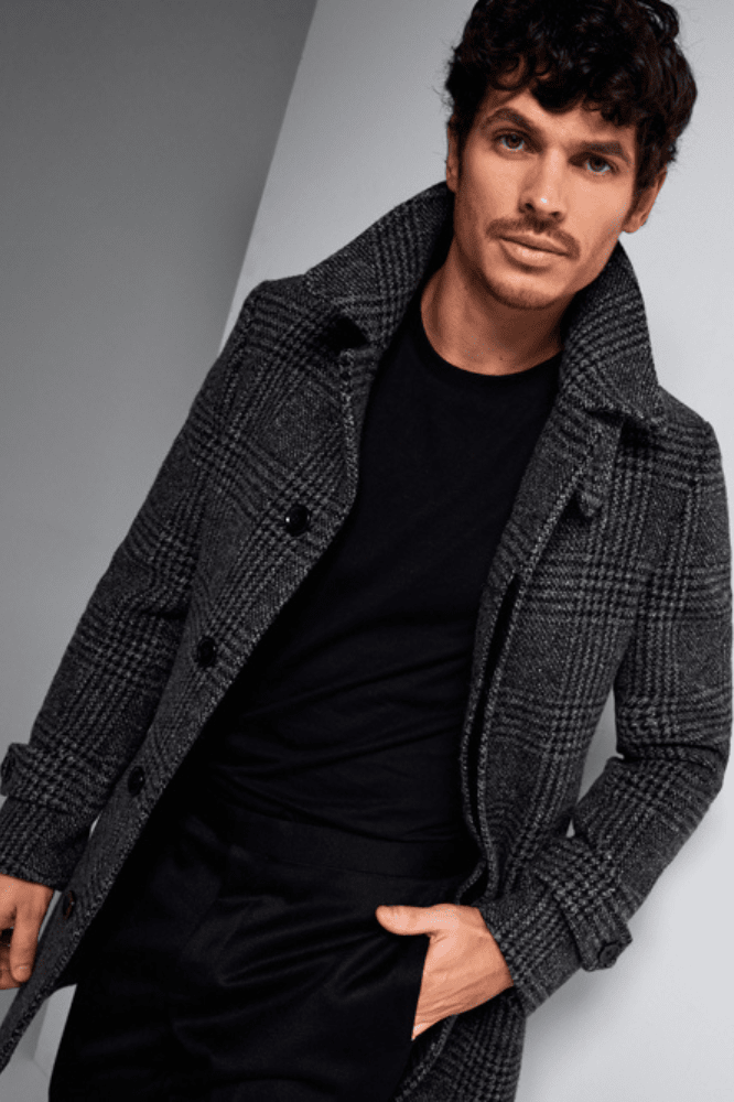 Mayfair Coat - Dark Grey Check Wool
