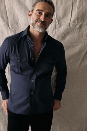 Franco Shirt - Charcoal Cotton Casual Shirt