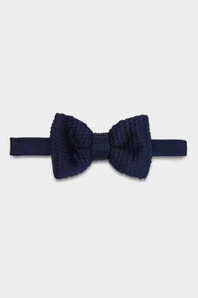 Ready-to-Wear Bow Tie - Navy Knitted Bow Tie