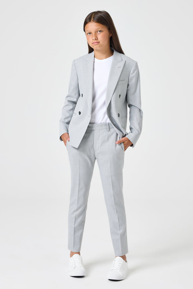 Frankie 2 Piece DB Suit - Grey Stretch