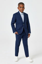 Jimi 2 Piece Suit - Navy Cotton
