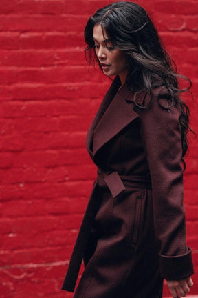 Alessia Coat - Burgundy