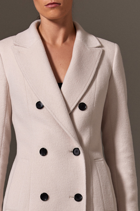 Sofia Coat 2 - Winter White Wool