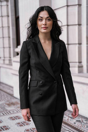 Luna Tuxedo Jacket - Black