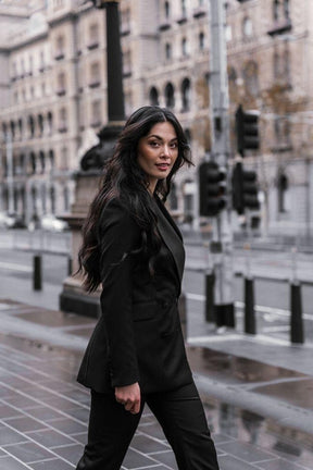 Luna Tuxedo Suit - Black