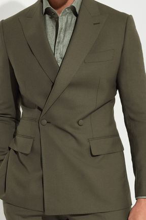Austin Milan Suit - Olive Wool