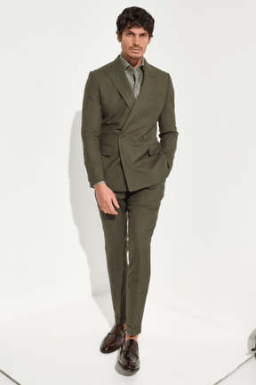 Austin Milan Suit - Olive Wool