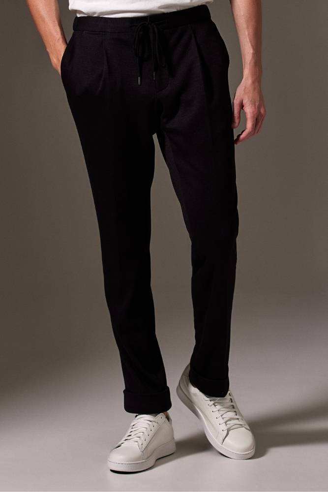 Liam Bailey Wool Jersey Suit - Black