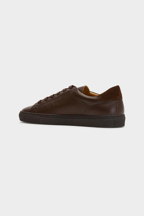 GCV2 Low Sneaker - Chocolate Leather Grain