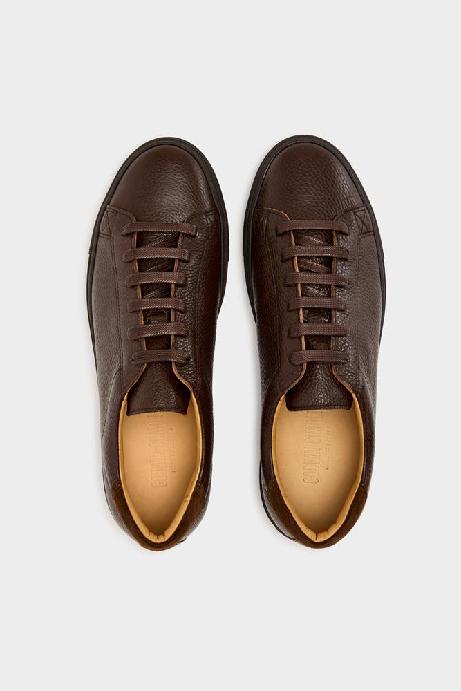 GCV2 Low Sneaker - Chocolate Leather Grain