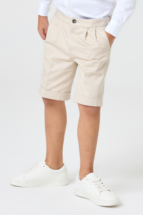 Urban Tailored Shorts - Sand Cotton
