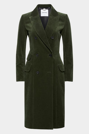 Sofia Coat - Olive Cord
