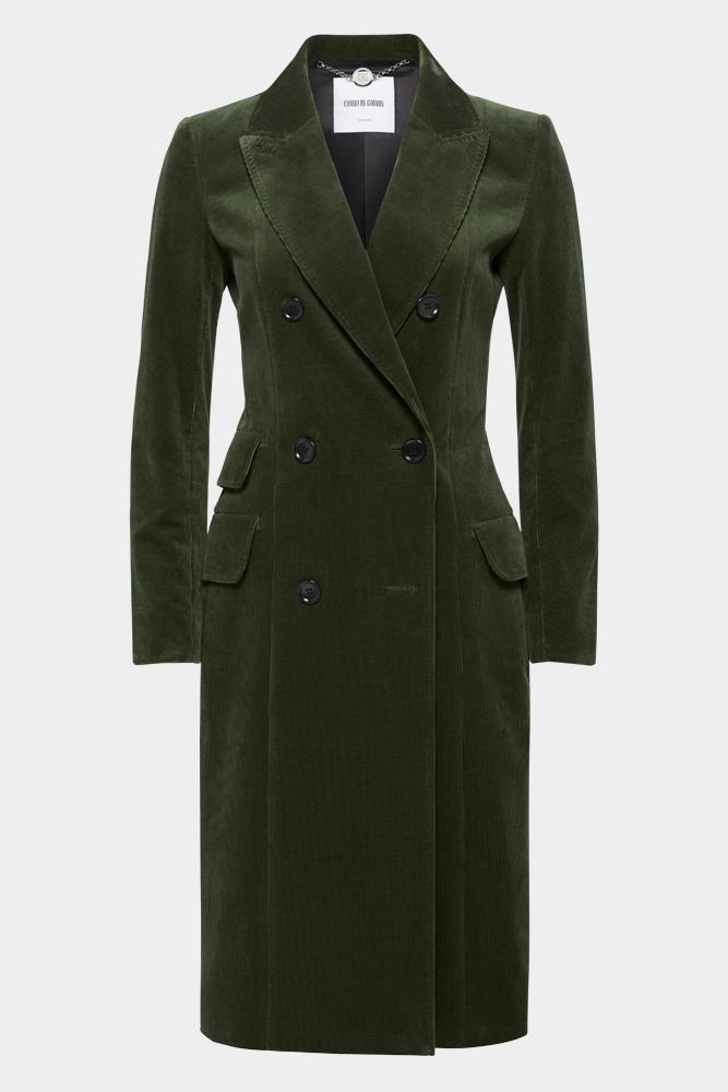 Sofia Coat - Olive Cord