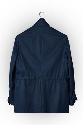 Hunter Safari Jacket - Navy Cotton