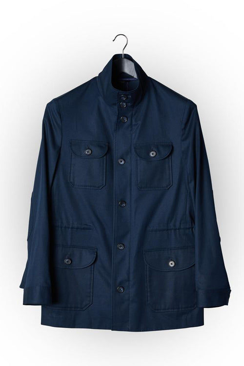 Hunter Safari Coat - Black and White Tweed
