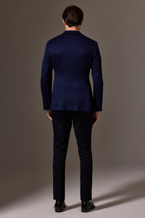 Liam Sports Jacket - Navy Wool Jersey