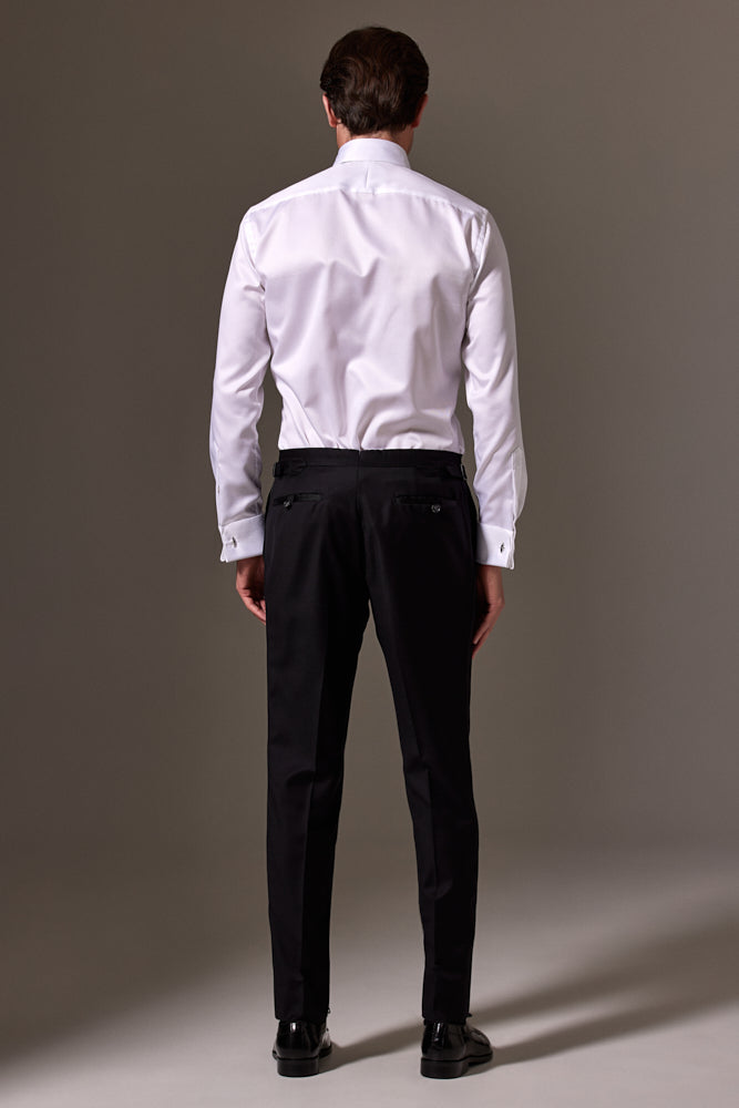 Louis Tuxedo Shirt - White Premium Twill