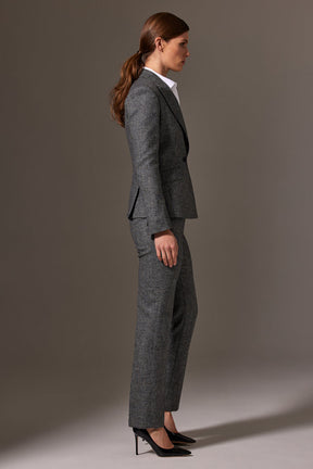 Scarlet Pant Suit - Grey Blue Tweed