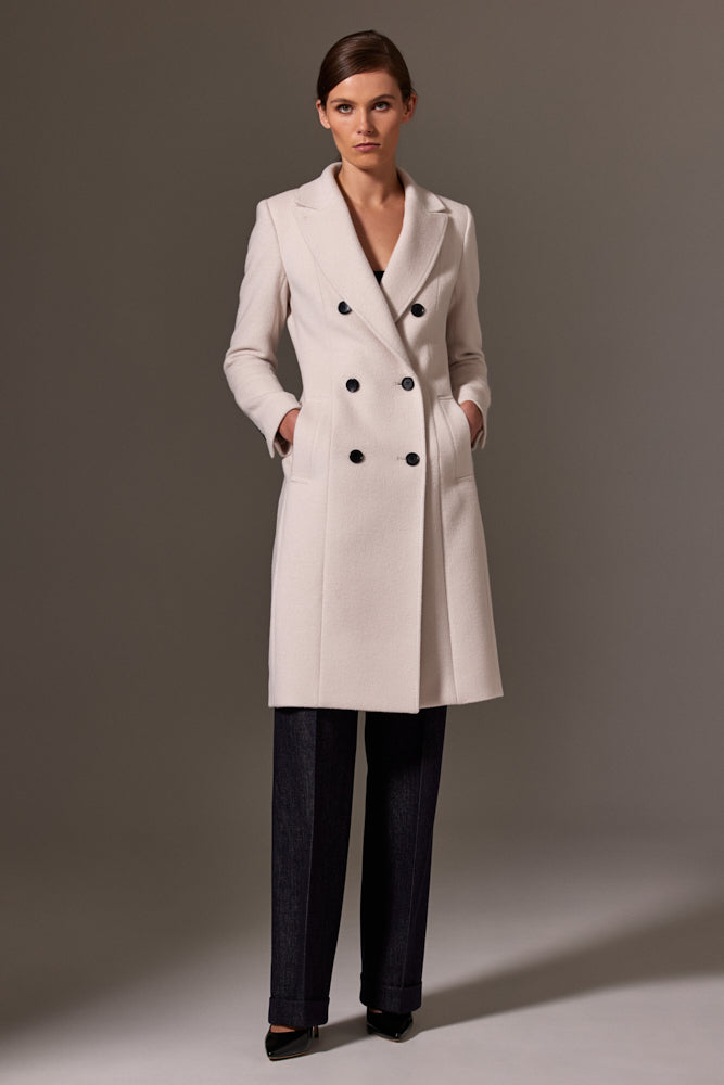 Sofia Coat 2 - Winter White Wool