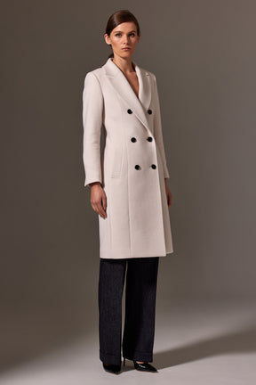 Sofia Coat 2 - Winter White Wool