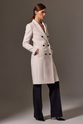 Sofia Coat 2 - Winter White Wool
