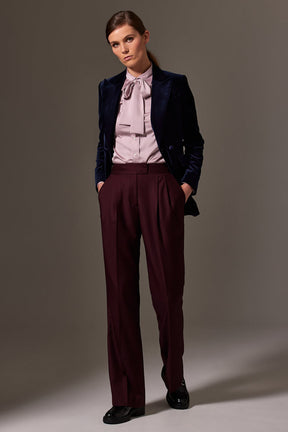 Alexis DB Jacket - Midnight Blue Velvet