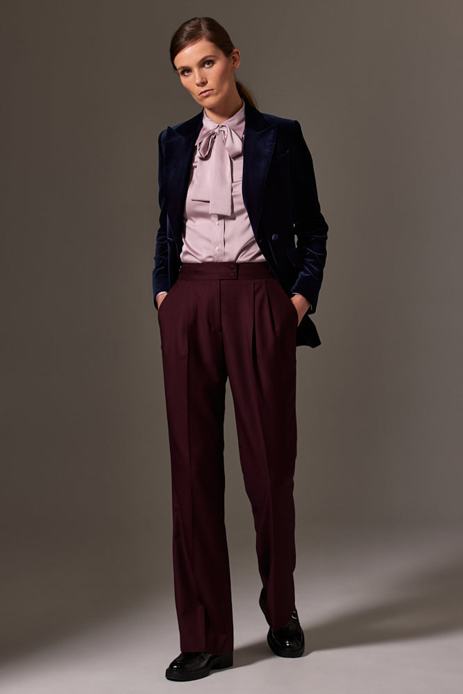 Alexis DB Jacket - Midnight Blue Velvet