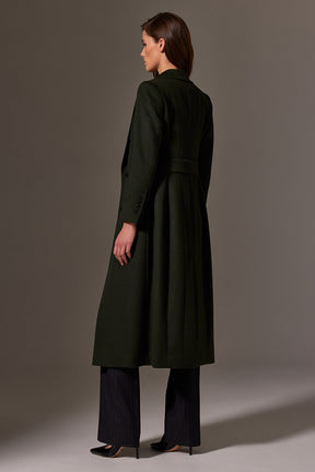 Sofia 2 Coat Long - Olive Wool