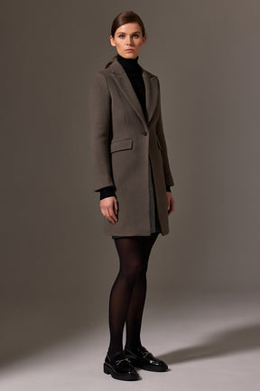 Annabelle Coat - Taupe Wool