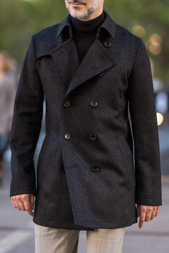 Drake Coat - Charcoal Wool