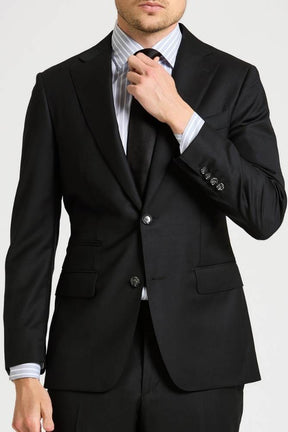 Greyson Suit - Black Wool 004