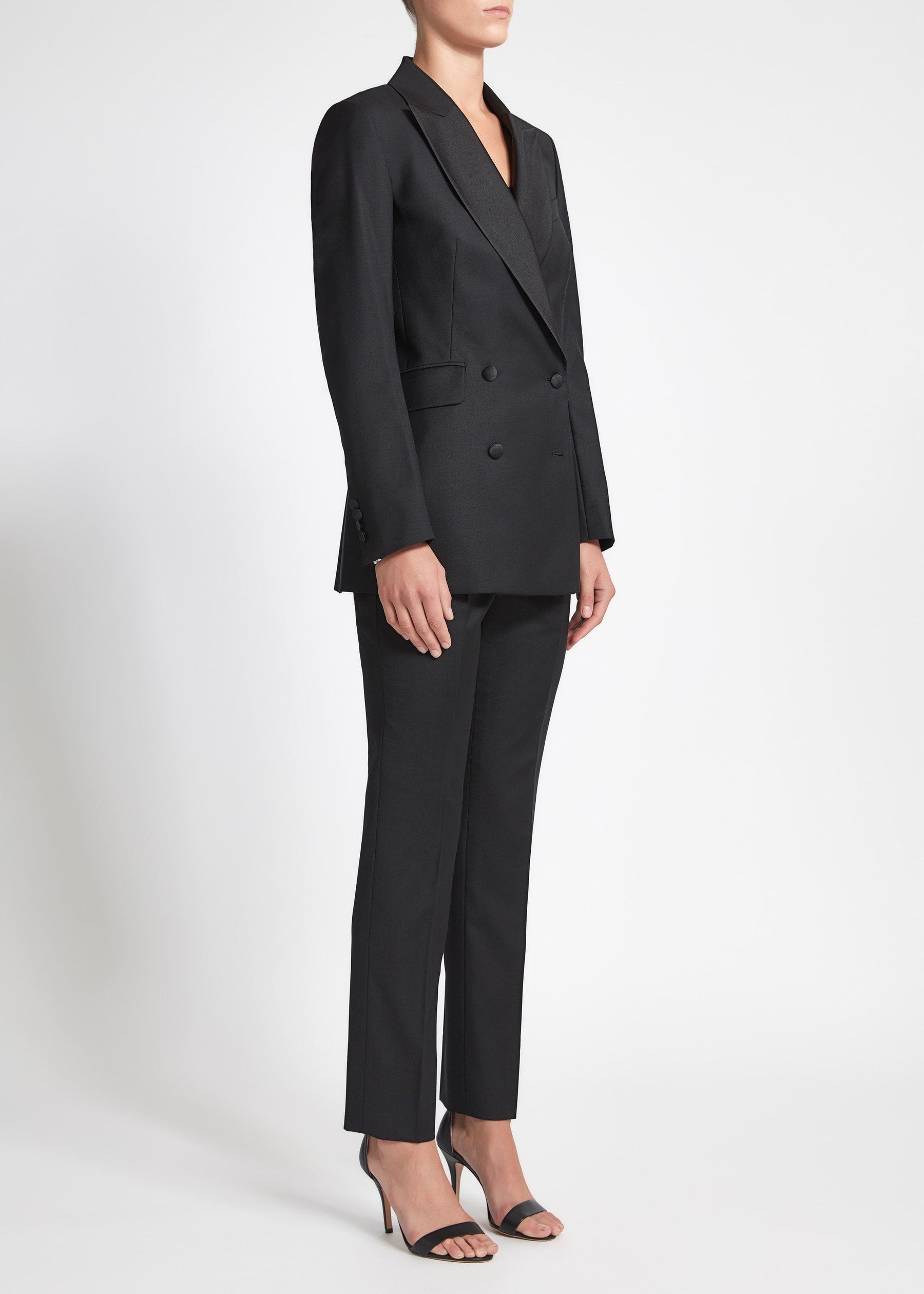 Luna Tuxedo Suit - Black